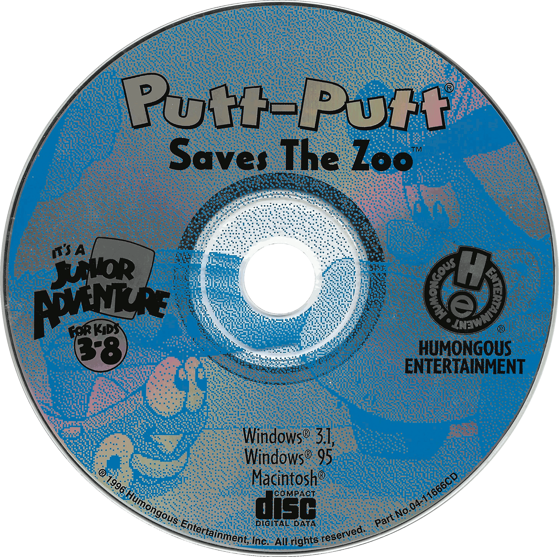 Putt-Putt Saves the Zoo Microsoft Windows PC CD-PC Gamez USA