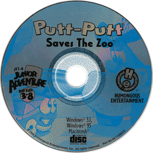 Putt-Putt Saves the Zoo Microsoft Windows PC CD-PC Gamez USA