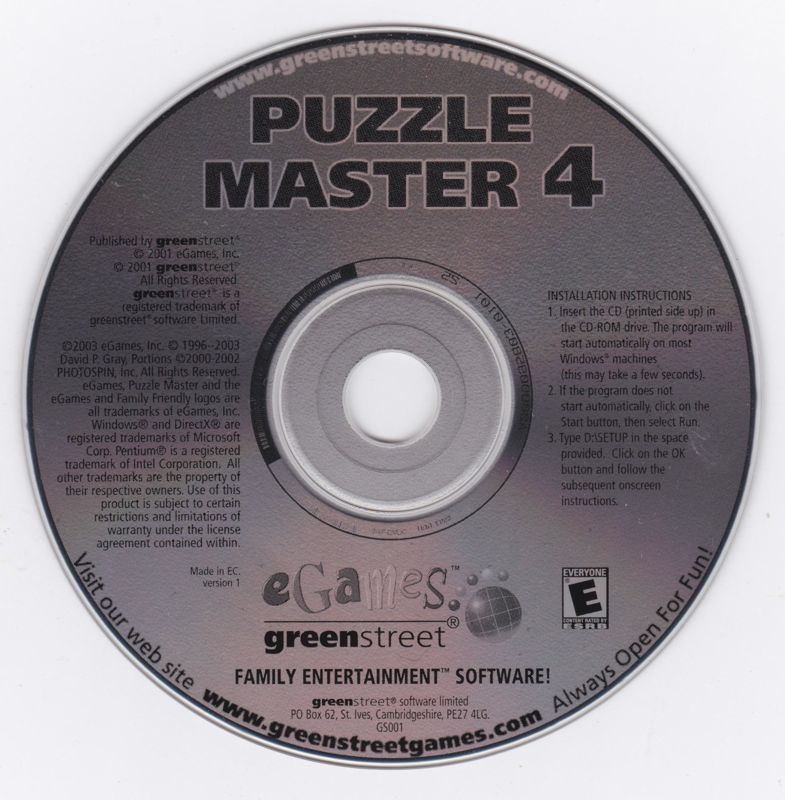 Puzzle Master Deluxe Suite Microsoft Windows PC CD-PC Gamez USA