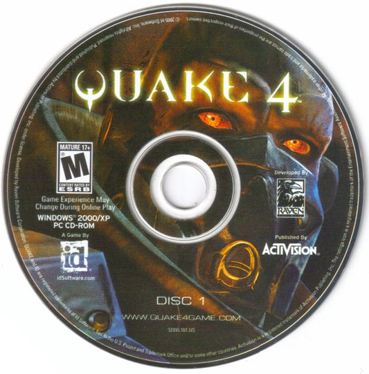 Quake 4 Disc 1-4 Microsoft Windows PC CD-PC Gamez USA