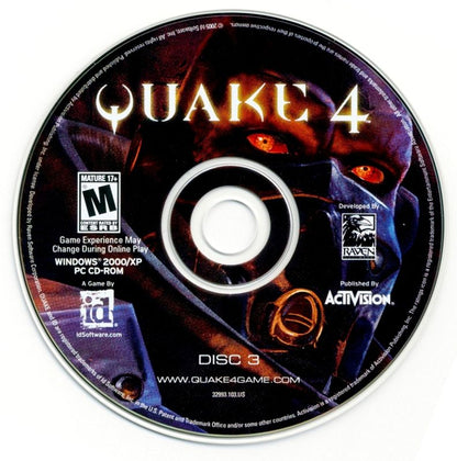 Quake 4 Disc 1-4 Microsoft Windows PC CD-PC Gamez USA