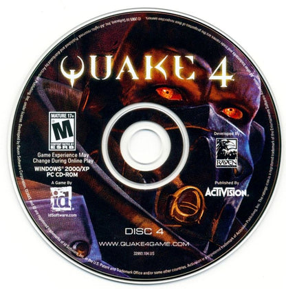 Quake 4 Disc 1-4 Microsoft Windows PC CD-PC Gamez USA