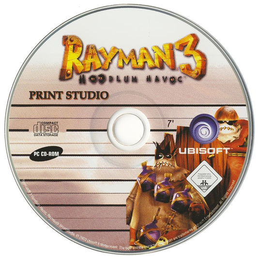 Rayman 3 Print Studio Disc 1-2 Microsoft Windows PC CD-PC Gamez USA