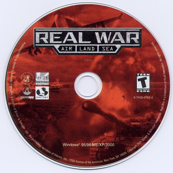 Real War Microsoft Windows PC CD-PC Gamez USA