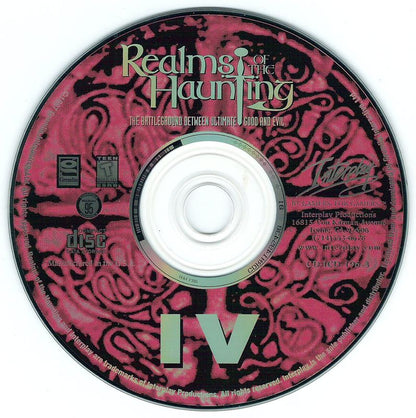 Interplay Realms Of The Haunting Disc 1-4 Microsoft Windows PC CD-PC Gamez USA