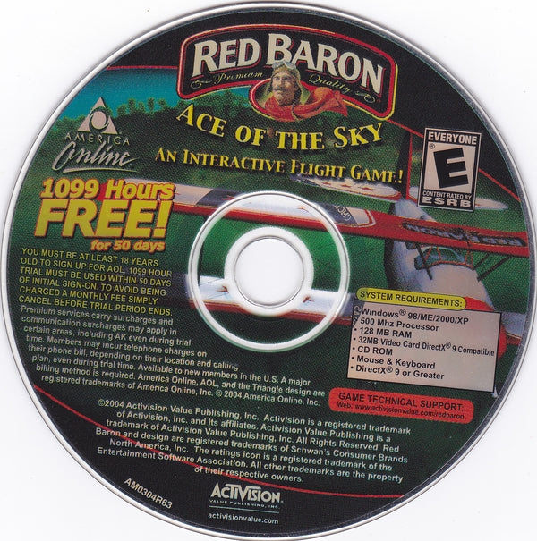 Red Baron Ace Of The Sky An Interactive Flight Game Microsoft Windows PC CD-PC Gamez USA