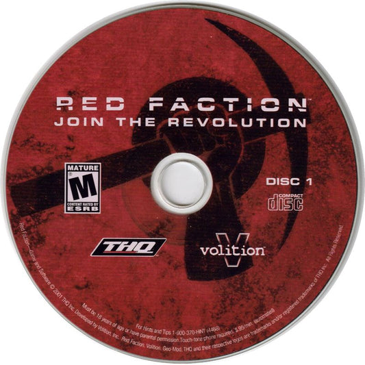 Red Faction Disc 1-2 Microsoft Windows PC CD-PC Gamez USA
