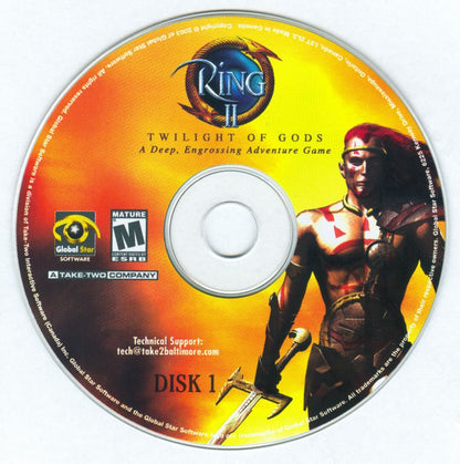 Ring II Twilight of the Gods Disc 1-2 Microsoft Windows PC CD-PC Gamez USA