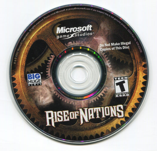 Rise Of Nations Microsoft Windows PC CD-PC Gamez USA