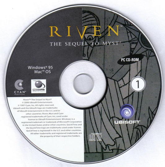 Riven The Sequel to Myst Disc 1-5 Microsoft Windows PC CD-PC Gamez USA