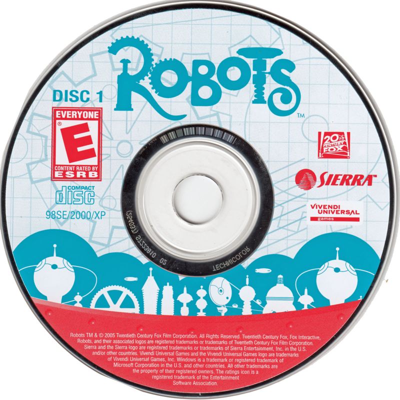Robots Disc 1-2 Microsoft Windows PC CD-PC Gamez USA
