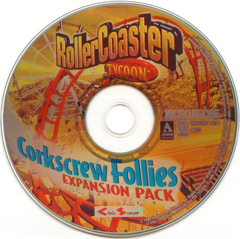 RollerCoaster Tycoon - Corkscrew Follies Microsoft Windows PC CD-PC Gamez USA