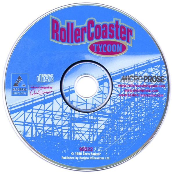 RollerCoaster Tycoon Microsoft Windows PC CD-PC Gamez USA