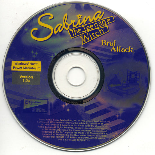 Sabrina the Teenage Witch Brat Attack Microsoft Windows PC CD-PC Gamez USA