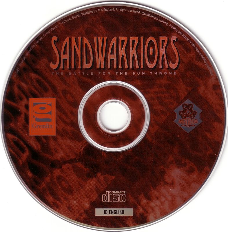 Sandwarriors 1997 Microsoft Windows PC CD MS-DOS Gremlin Interplay Astros-PC Gamez USA