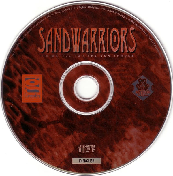 Sandwarriors 1997 Microsoft Windows PC CD MS-DOS Gremlin Interplay Astros-PC Gamez USA