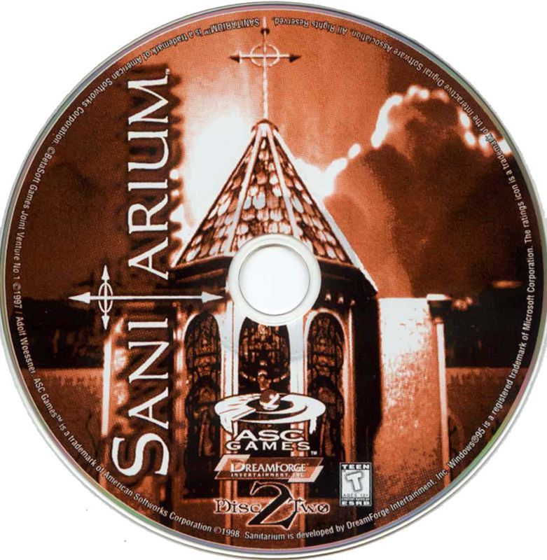 Sanitarium Disc 1-3 Microsoft Windows PC CD-PC Gamez USA