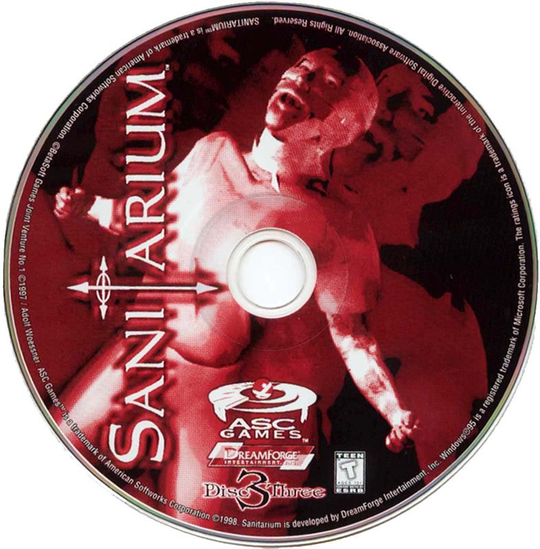 Sanitarium Disc 1-3 Microsoft Windows PC CD-PC Gamez USA
