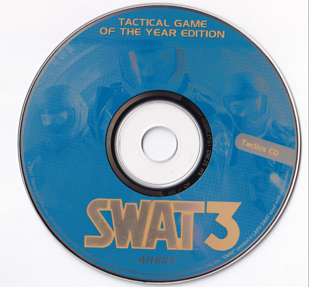 SWAT 3 Close Quarters Battle Tactical Game of the Year Edition Disc 1-2 Microsoft Windows PC CD-PC Gamez USA