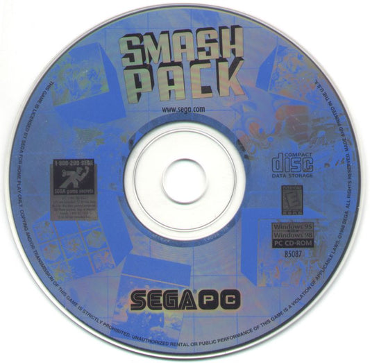 Sega PC Smash Pack Microsoft Windows PC CD-PC Gamez USA