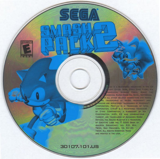 Sega Smash Pack 2 Microsoft Windows PC CD-PC Gamez USA