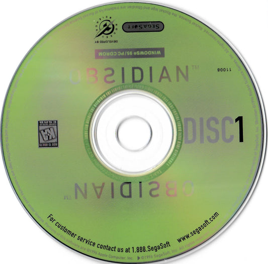 SegaSoft Obsidian Disc 1-5 Microsoft Windows PC CD-PC Gamez USA