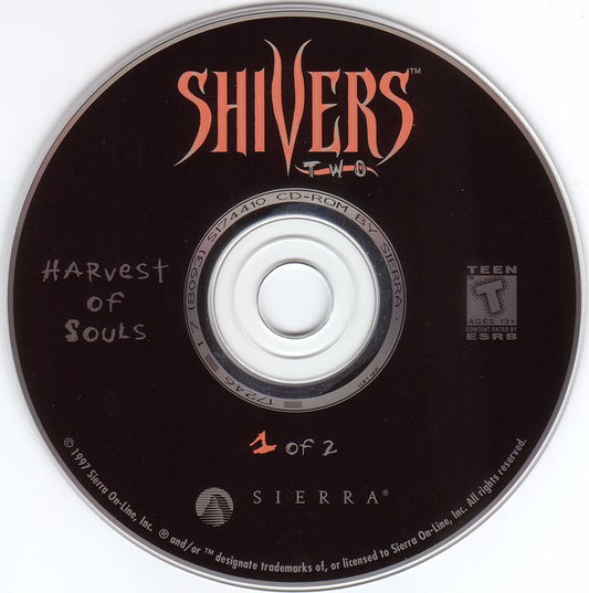 Shivers Two - Harvest of Souls Disc 1-2 Microsoft Windows PC CD-PC Gamez USA