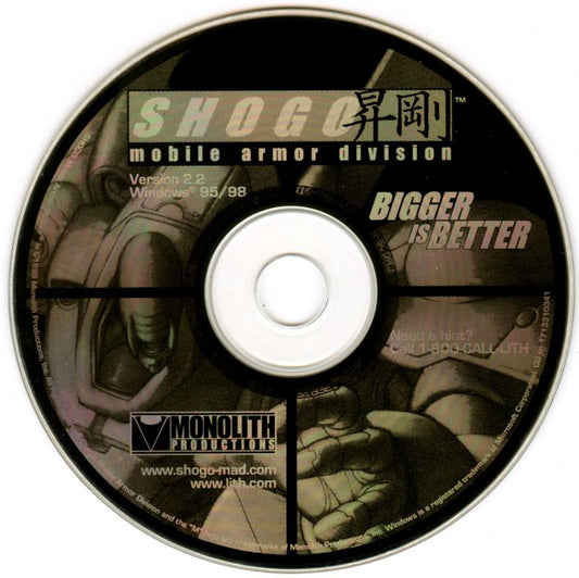 Shogo Mobile Armor Division Microsoft Windows PC CD-PC Gamez USA