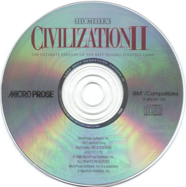 Sid Meier's Civilization II Microsoft Windows PC CD-PC Gamez USA