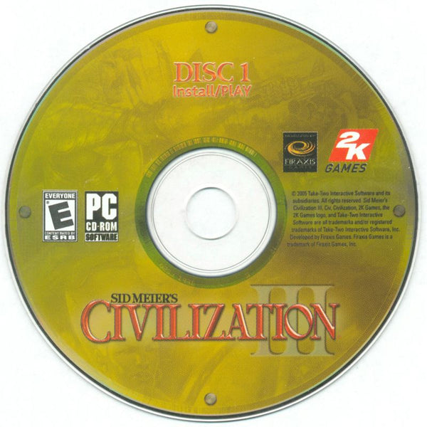 Sid Meier's Civilization III Complete Disc 1-3 Microsoft Windows PC CD-PC Gamez USA