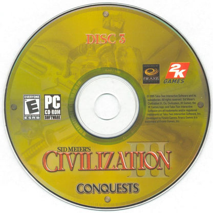 Civilization III Complete Edition Disc 1-3 Microsoft Windows PC CD-PC Gamez USA