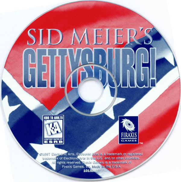 Sid Meier's Gettysburg Microsoft Windows PC CD-PC Gamez USA