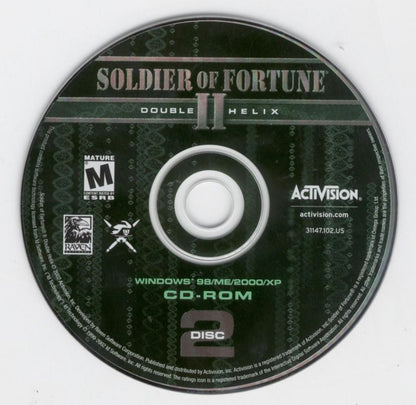 Soldier of Fortune II Double Helix Disc 1-2 Microsoft Windows PC CD-PC Gamez USA