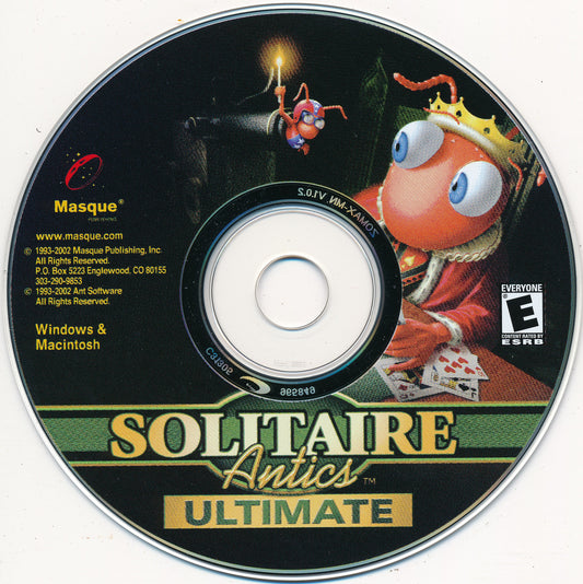 Solitaire Antics Ultimate Microsoft Windows PC CD-PC Gamez USA
