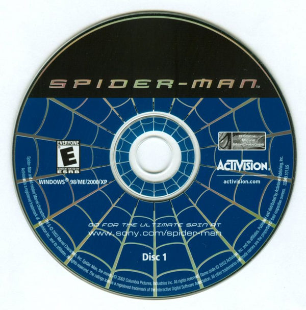 Spider-Man 2002 Disc 1-2 Microsoft Windows PC CD-PC Gamez USA