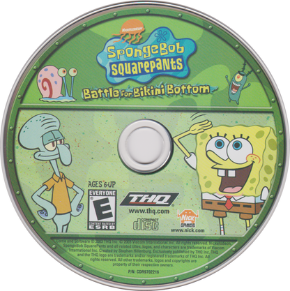Spongebob Squarepants Battle For Bikini Bottom Microsoft Windows PC CD-PC Gamez USA