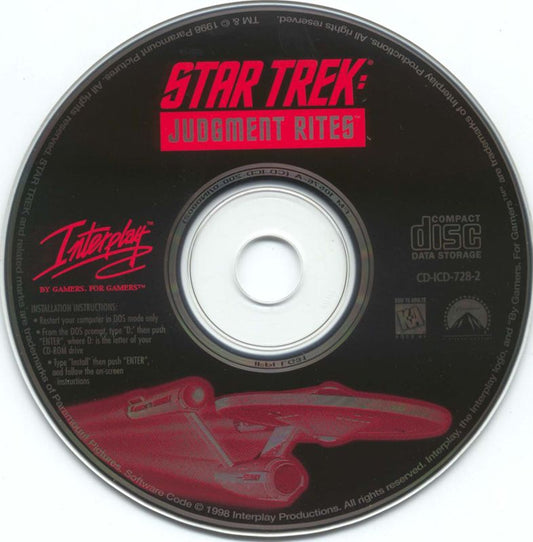 Star Trek Judgment Rites Microsoft Windows PC CD-PC Gamez USA