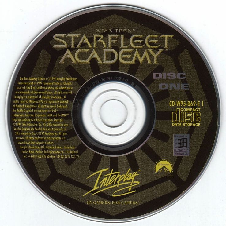 Star Trek - Starfleet Academy Disc 1-5 Microsoft Windows PC CD-PC Gamez USA