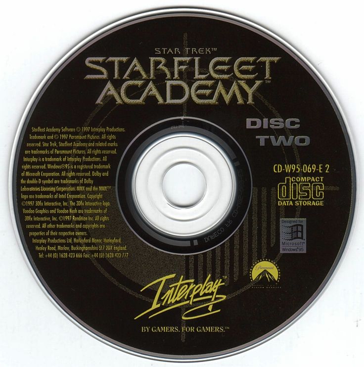 Star Trek - Starfleet Academy Disc 1-5 Microsoft Windows PC CD-PC Gamez USA