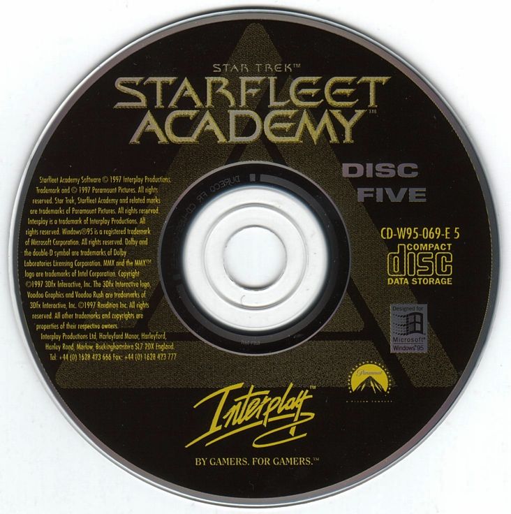 Star Trek - Starfleet Academy Disc 1-5 Microsoft Windows PC CD-PC Gamez USA