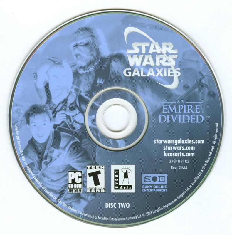 Star Wars Galaxies - An Empire Divided Disc 1-3 Microsoft Windows PC CD-PC Gamez USA