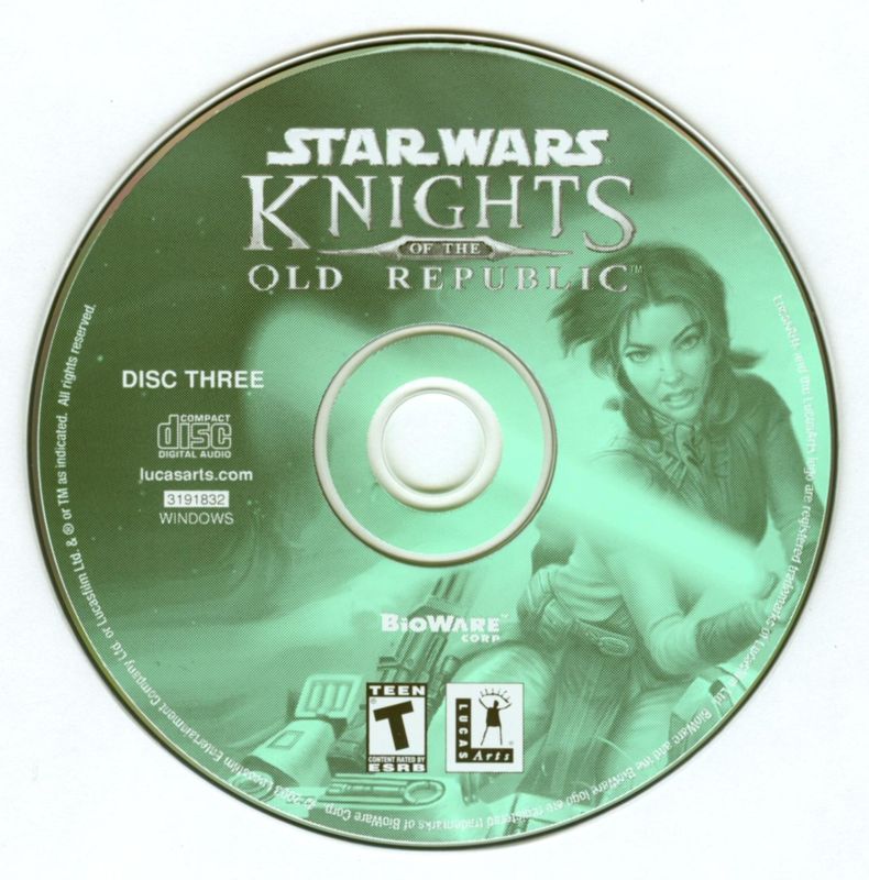 Star Wars Knights Of The Old Republic Disc 1-4 Microsoft Windows PC CD-PC Gamez USA