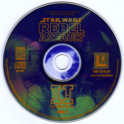 Star Wars Rebel Assault II The Hidden Empire Disc 1-2 Microsoft Windows PC CD-PC Gamez USA