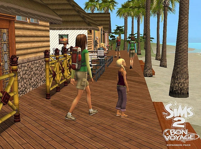 The Sims 2 Bon Voyage Expansion Pack Disc 1-2 Microsoft Windows PC CD-PC Gamez USA