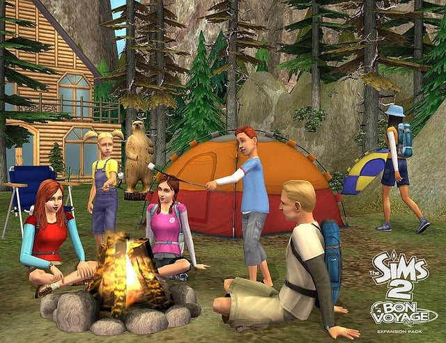 The Sims 2 Bon Voyage Expansion Pack Disc 1-2 Microsoft Windows PC CD-PC Gamez USA