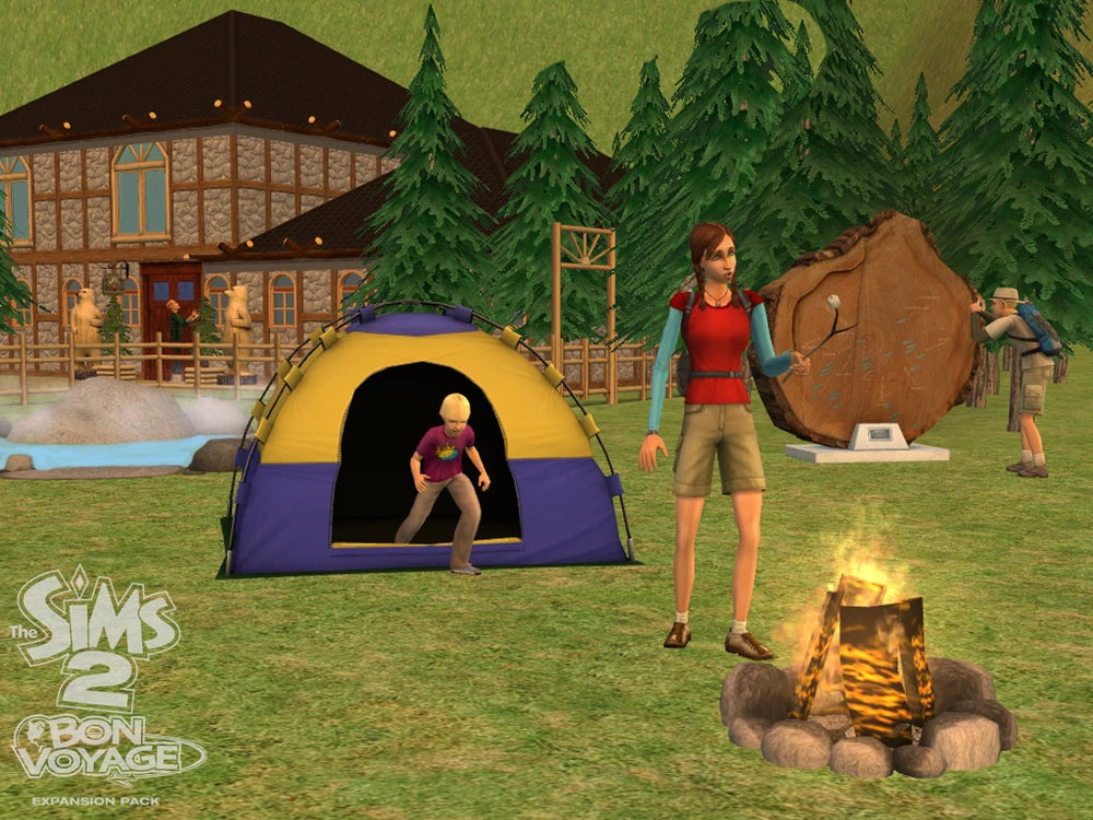 The Sims 2 Bon Voyage Expansion Pack Disc 1-2 Microsoft Windows PC CD-PC Gamez USA