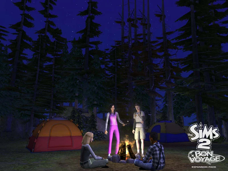 The Sims 2 Bon Voyage Expansion Pack Disc 1-2 Microsoft Windows PC CD-PC Gamez USA