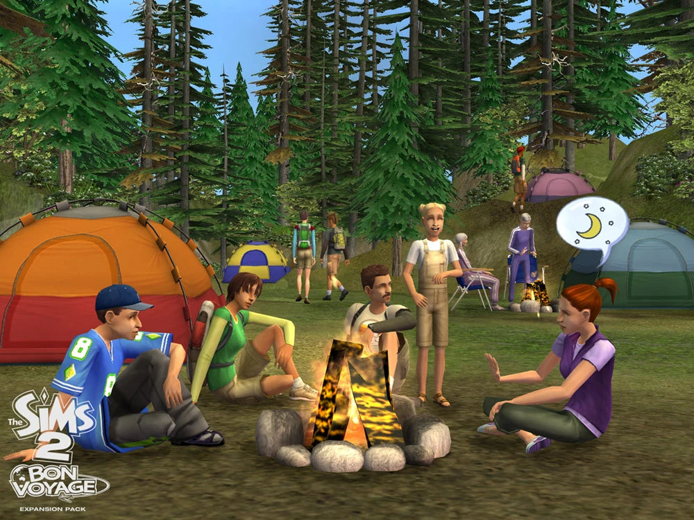 The Sims 2 Bon Voyage Expansion Pack Disc 1-2 Microsoft Windows PC CD-PC Gamez USA
