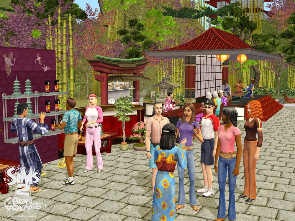 The Sims 2 Bon Voyage Expansion Pack Disc 1-2 Microsoft Windows PC CD-PC Gamez USA