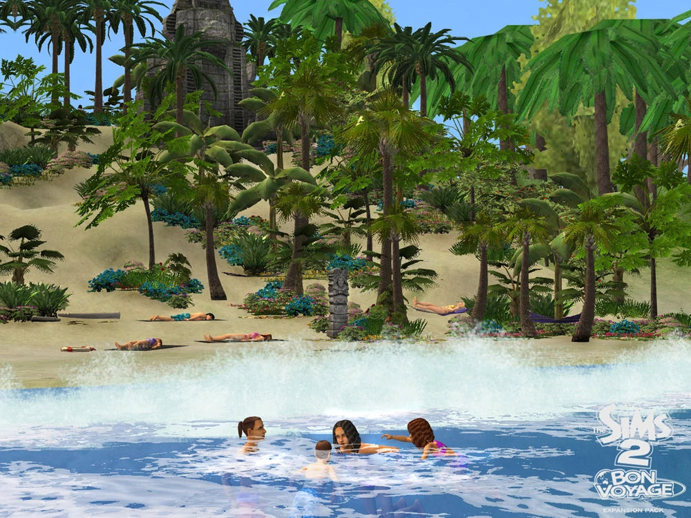 The Sims 2 Bon Voyage Expansion Pack Disc 1-2 Microsoft Windows PC CD-PC Gamez USA